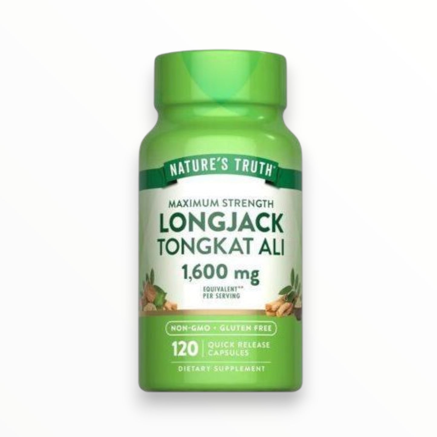 Nature’s Truth Longjack Tongkat Ali 1600mg – 120 Capsules | Maximum Strength