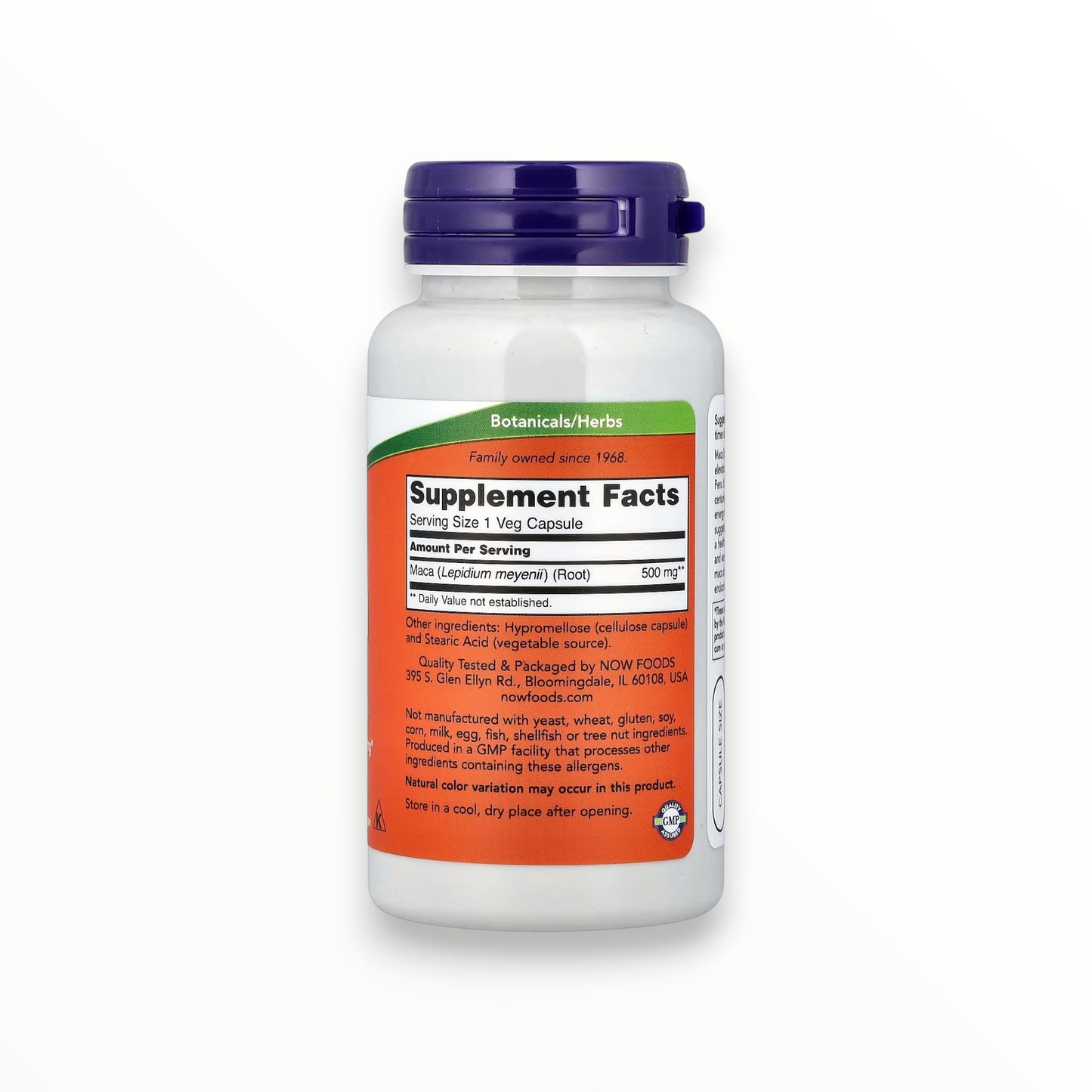 NOW Foods Maca 500mg – Energy, Vitality & Reproductive Health Support | Veg Capsules