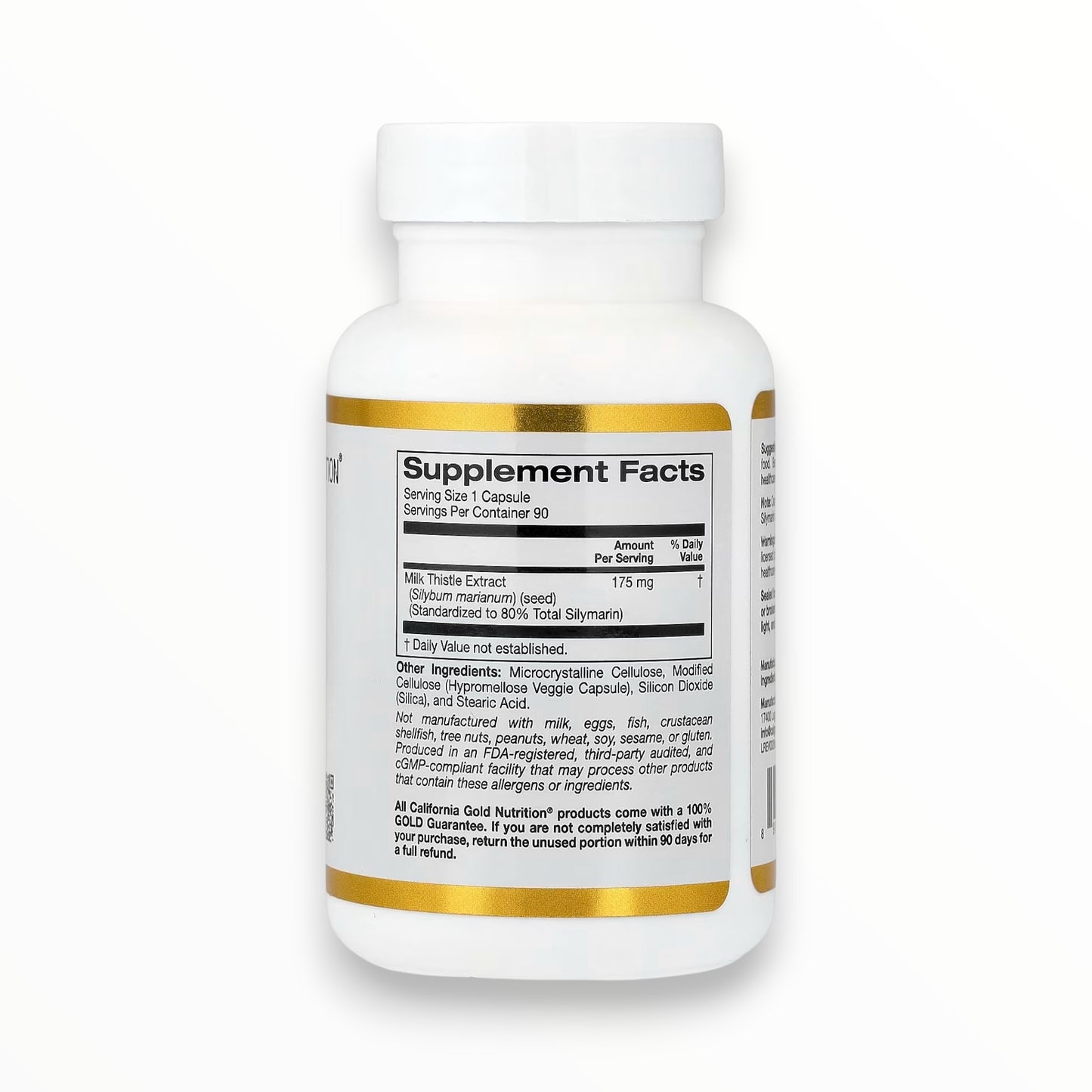 California Gold Nutrition Milk Thistle Extract 175mg – 90 Veggie Capsules | Liver Support
