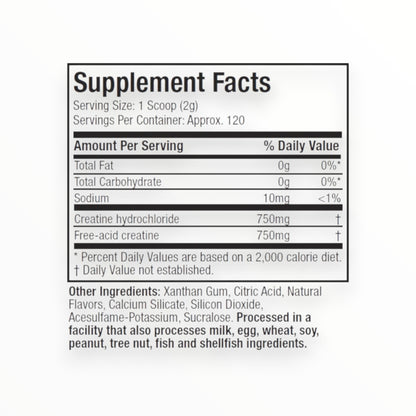 MuscleTech Cell-Tech Creactor Creatine HCl + Free-Acid Creatine – 120 Servings | Fruit Punch Extreme