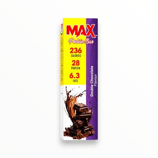 MAX Protein Bar Double Chocolate – 28g Protein | High Protein Snack Bar