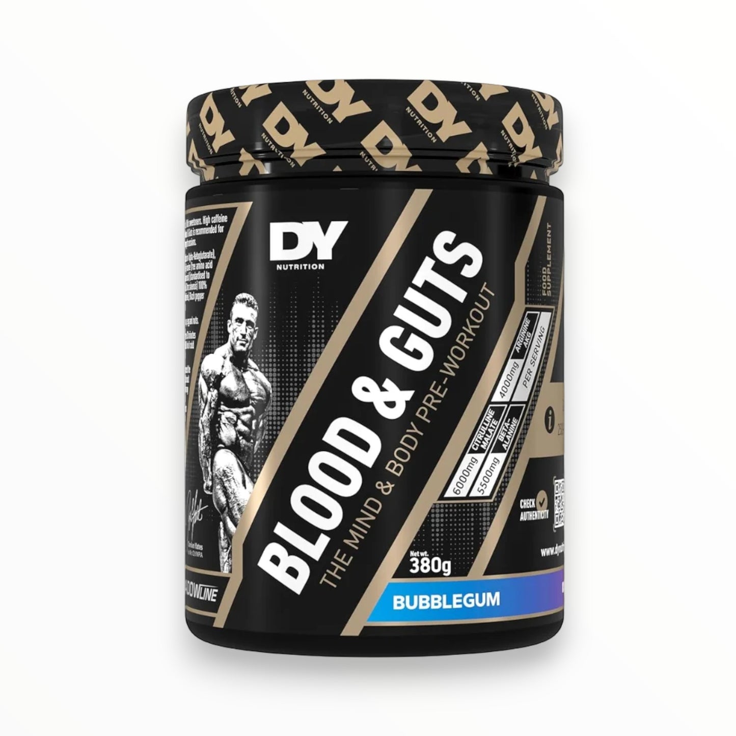 DY Nutrition Blood & Guts Pre Workout Mojito 380g – Extreme Pump, Energy & Focus Booster