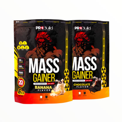 Pro Build Mass Gainer 6kg (20 Servings) | High-Calorie Gainer for Size, Strength & Fast Weight Gain|In Power Fit Supplements Egypt