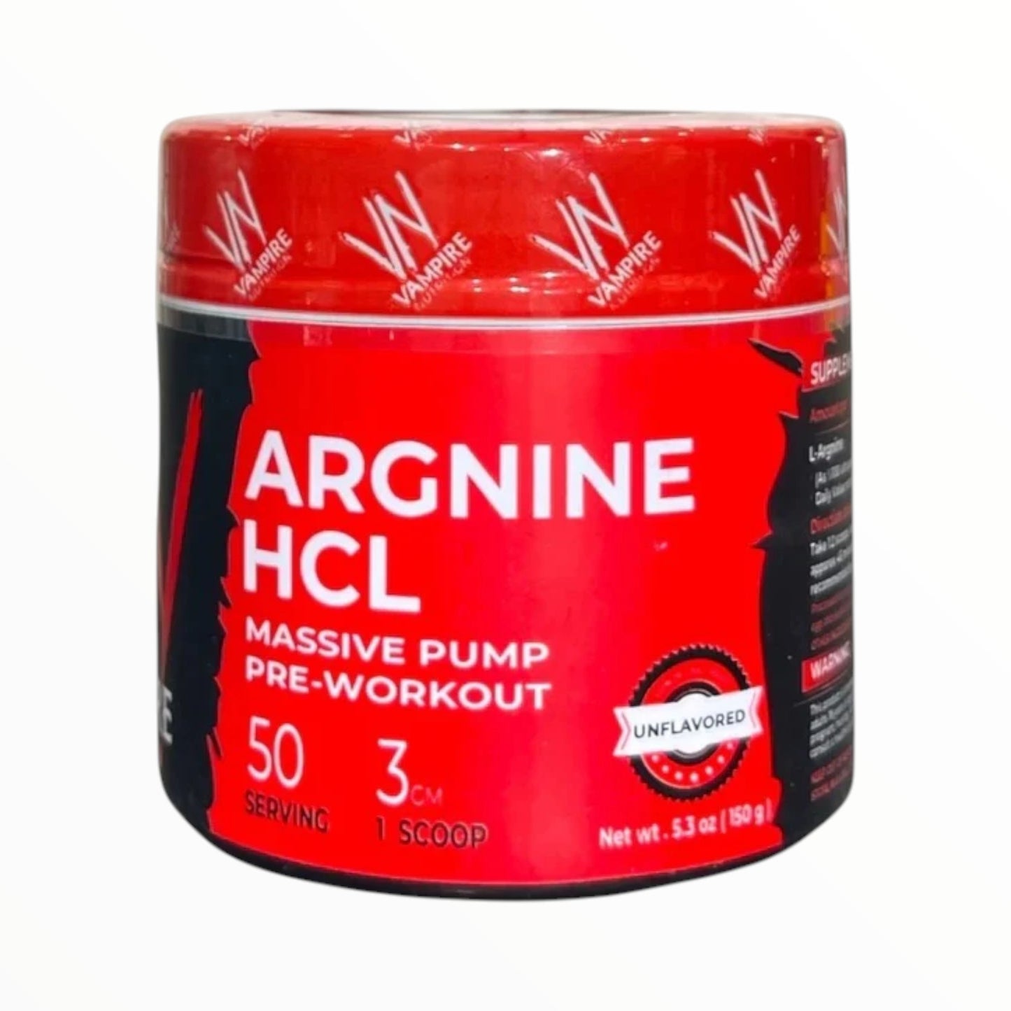 Vampire Nutrition Arginine HCL – Massive Pump Pre-Workout for Enhanced Performance