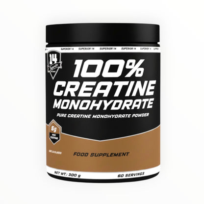 Superior 14 Creatine Monohydrate هو مكمل عالي الجودة مصمم لتعزيز الأداء الرياضي،