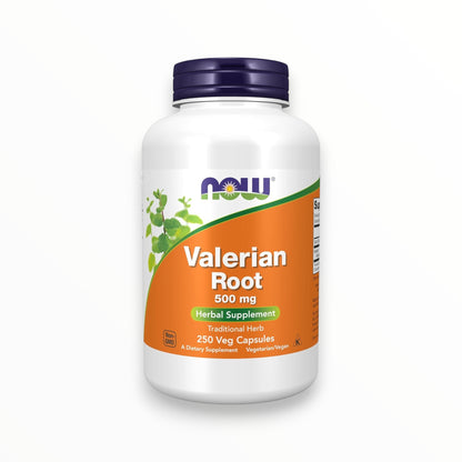 NOW Valerian Root 500mg 250 Veg Capsules | Natural Sleep & Relaxation Support