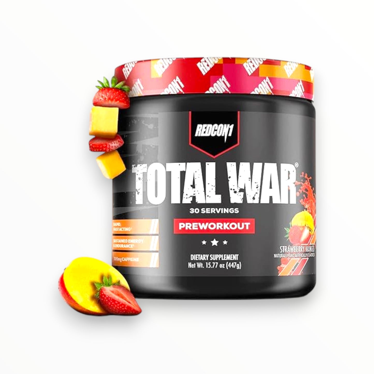 Redcon1 Total War Pre-Workout 447g (30 Servings) | Extreme Energy, Focus & Performance Booster|In Power Fit Supplements Egypt