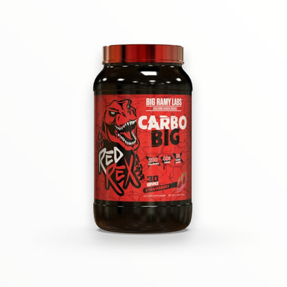 Big Ramy Labs Red Rex Carbo Big 1500g – 49g Carbs | 200 Calories | Energy & Workout Fuel Support | Pineapple | 30 Servings