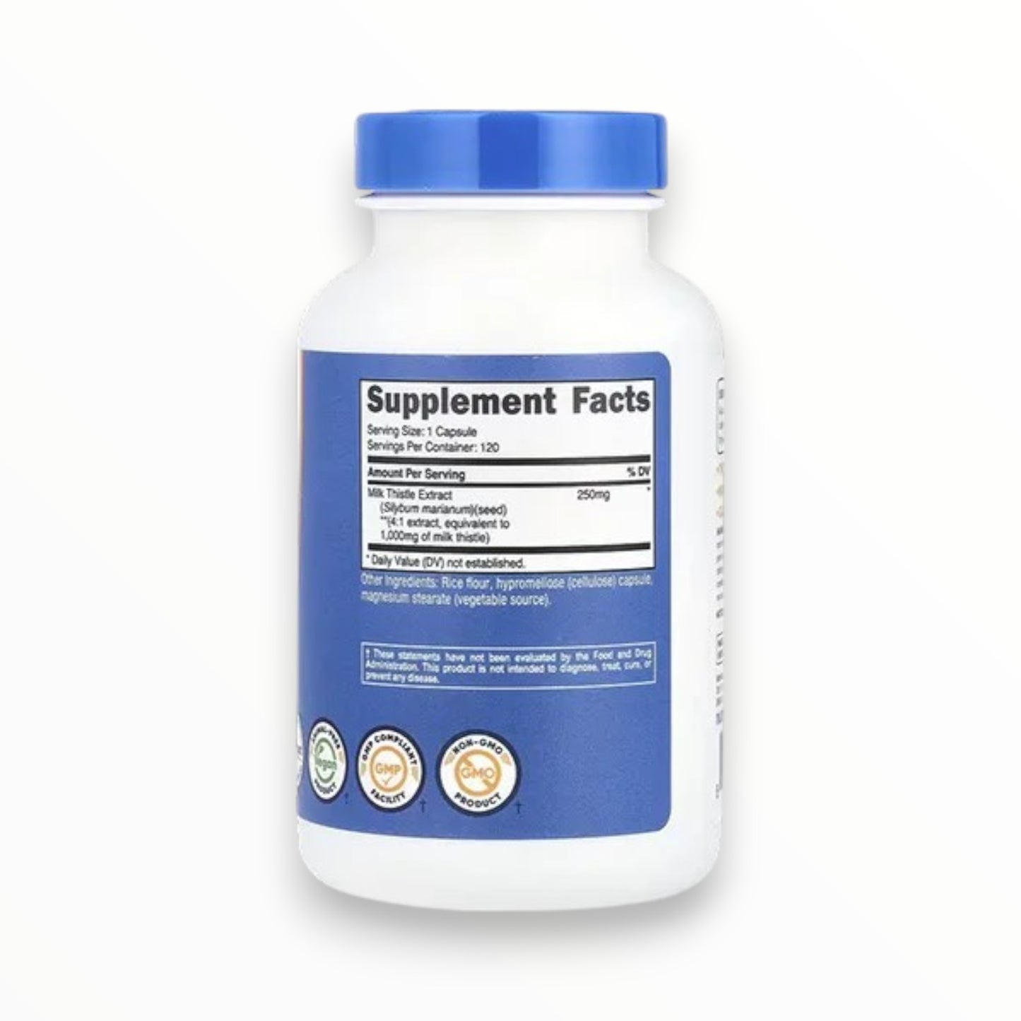Nutricost Milk Thistle 1000mg 120 Capsules | Liver Health & Antioxidant Support