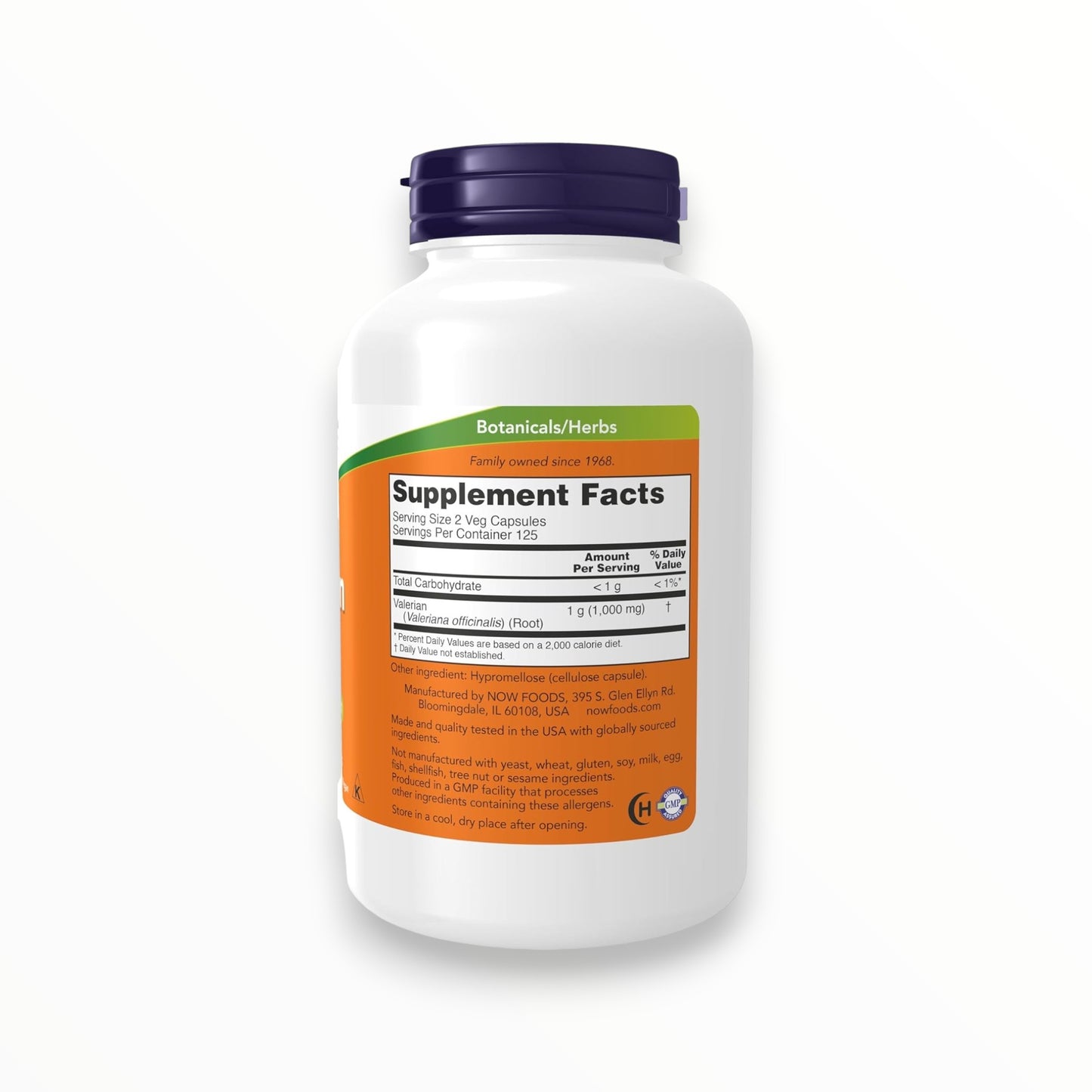 NOW Valerian Root 500mg 250 Veg Capsules | Natural Sleep & Relaxation Support