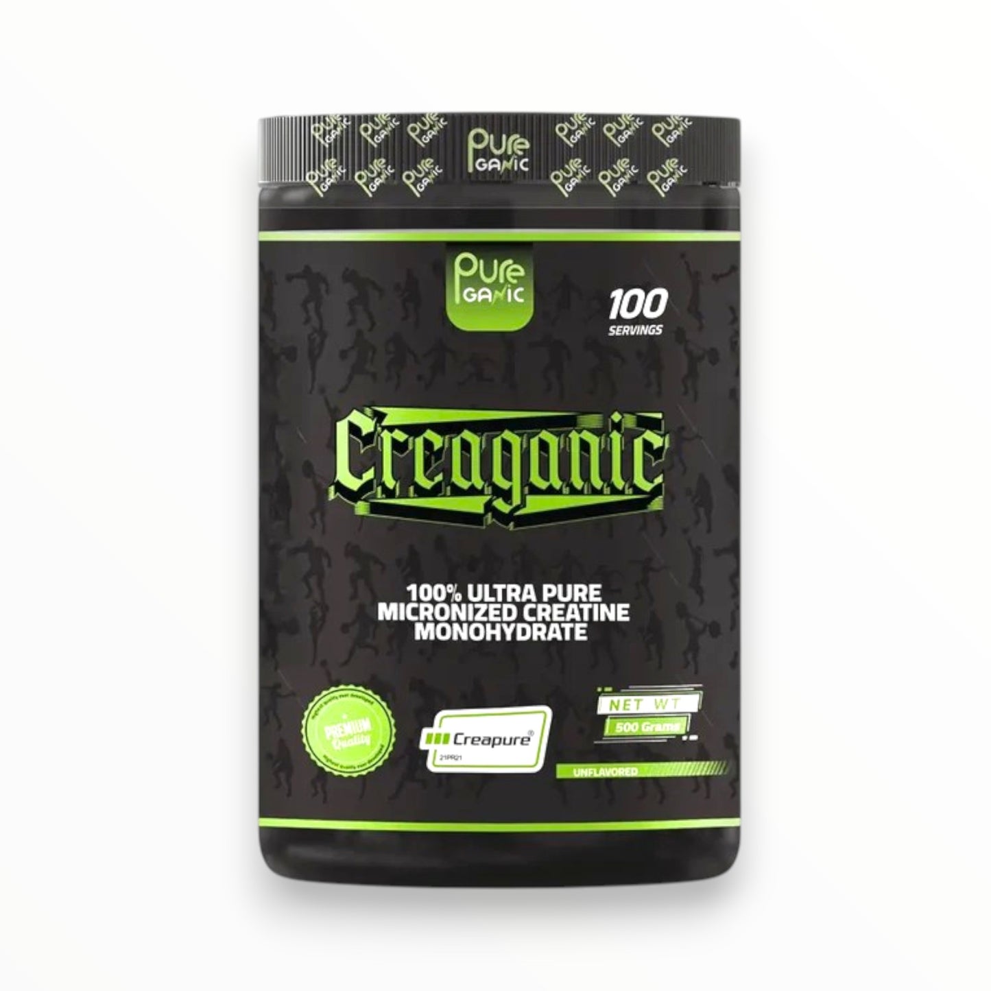Pureganic Creaganic Creapure® Creatine Monohydrate 500g – 100 Servings