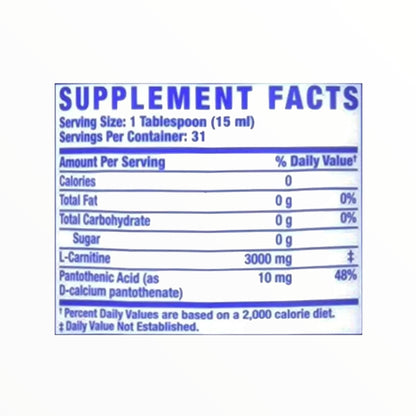 Kevin Levrone L-Carnitine 3000 Liquid – Fat Metabolism & Energy Support | Grape