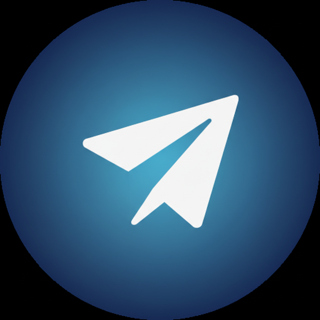 telegram logo with a background