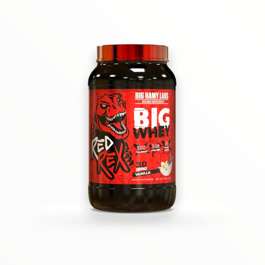Big Ramy Labs Red Rex Big Whey 2.25lb – 24g Protein | Muscle Growth & Recovery Support | Chocolate | 30 Servings